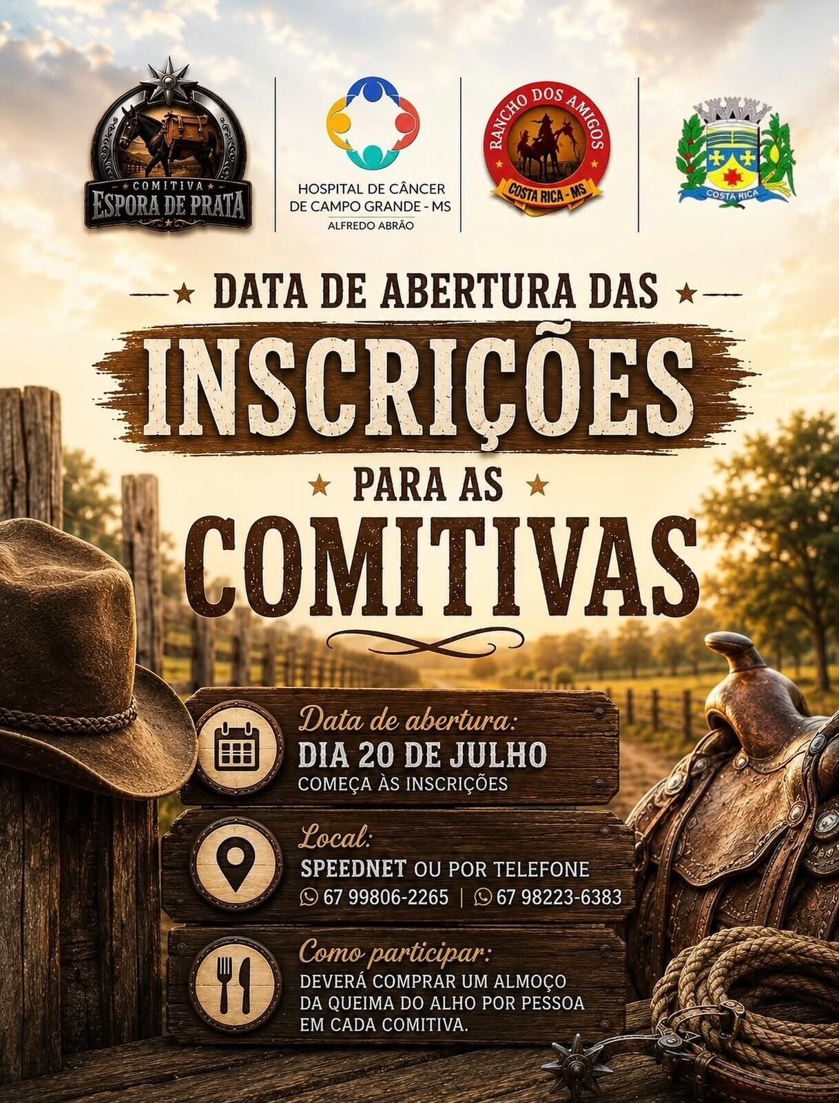 Imagem ilustrativa da matéria 2ª Cavalgada & Queima do Alho pela Vida une tradição, solidariedade e cultura em Costa Rica