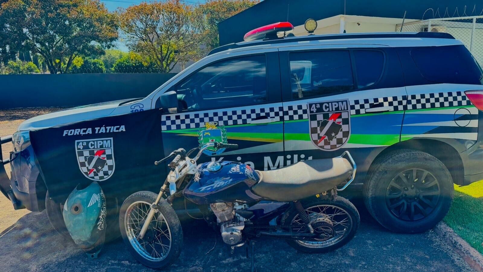 Ilustração da notícia Homem é preso com moto furtada de pátio do Detran em Chapadão do Sul