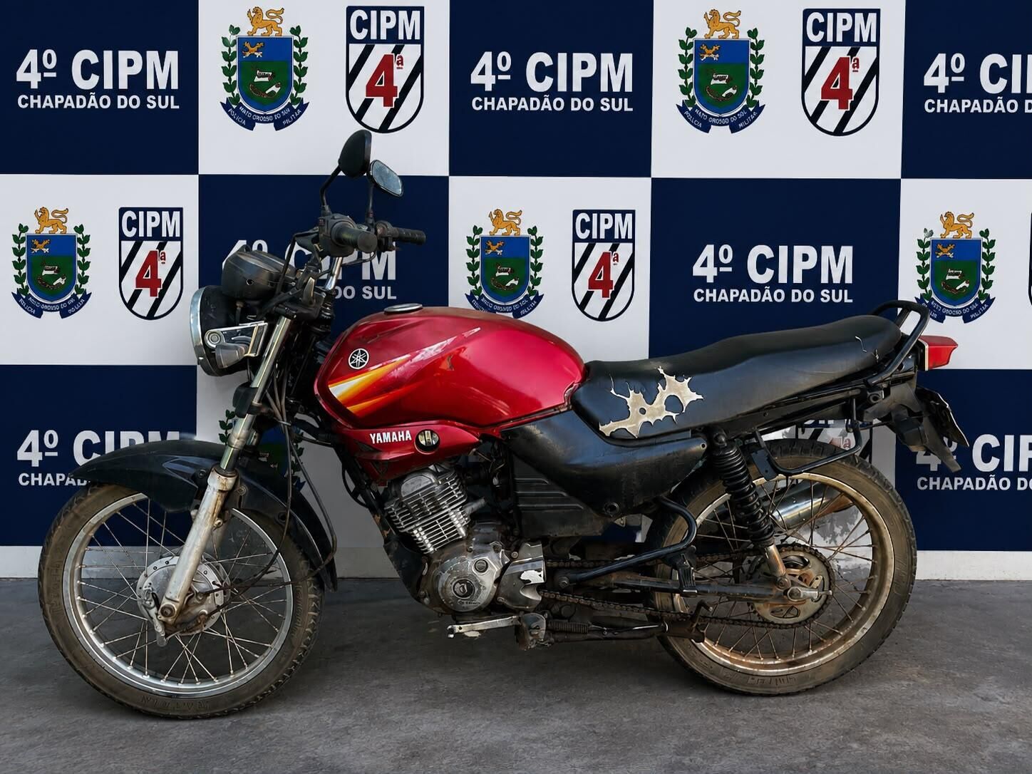 Ilustração da notícia Motocicleta com sinais de adulteração é apreendida em Chapadão do Sul da MS Todo dia