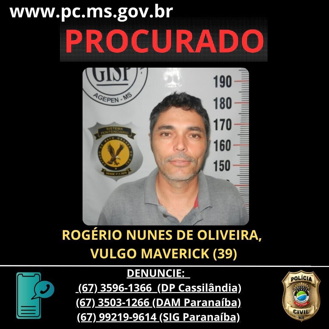 Ilustração da notícia Polícia procura foragido investigado por tentativa de homicídio em Cassilândia da MS Todo dia