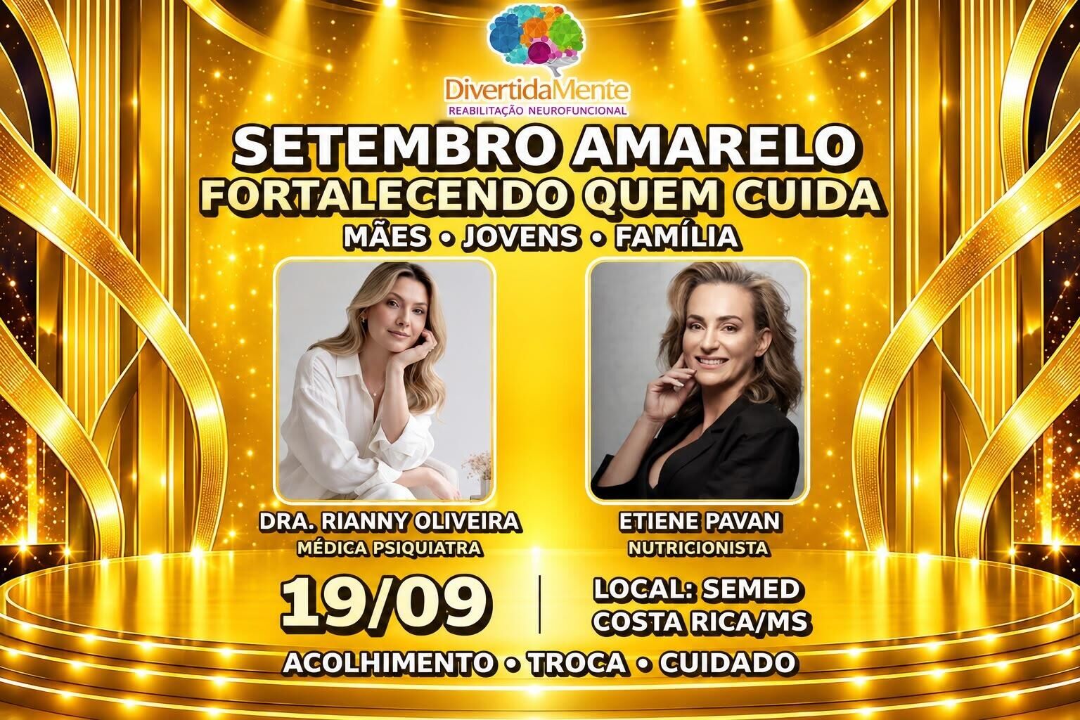 Ilustração da notícia Clínica Divertidamente realiza “Fortalecendo Quem Cuida” com foco na saúde mental das famílias da MS Todo dia