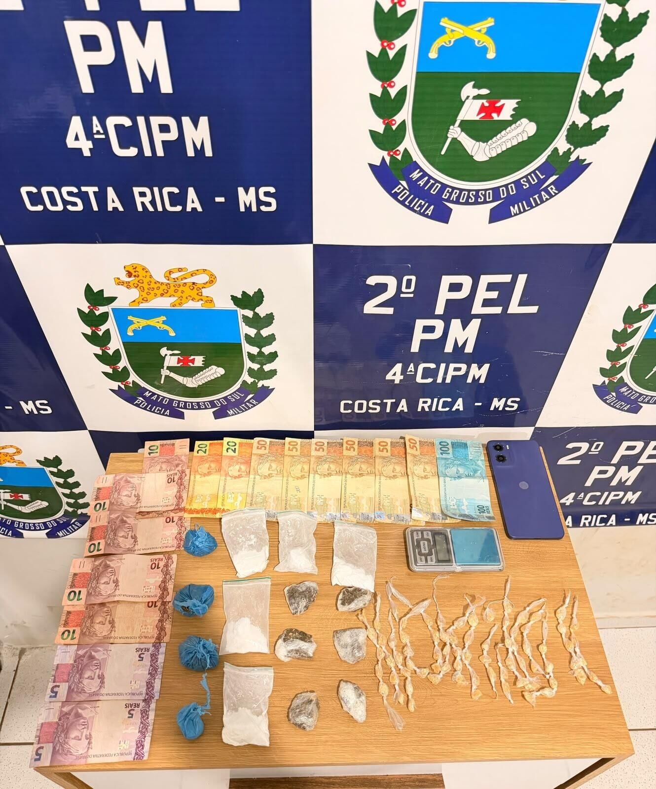 Imagem ilustrativa da matéria Adolescente é apreendido com cocaína, crack e maconha em Costa Rica