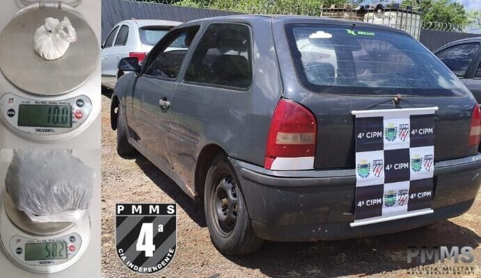 Ilustração da notícia PM recupera carro furtado e apreende drogas em Chapadão do Sul da MS Todo dia