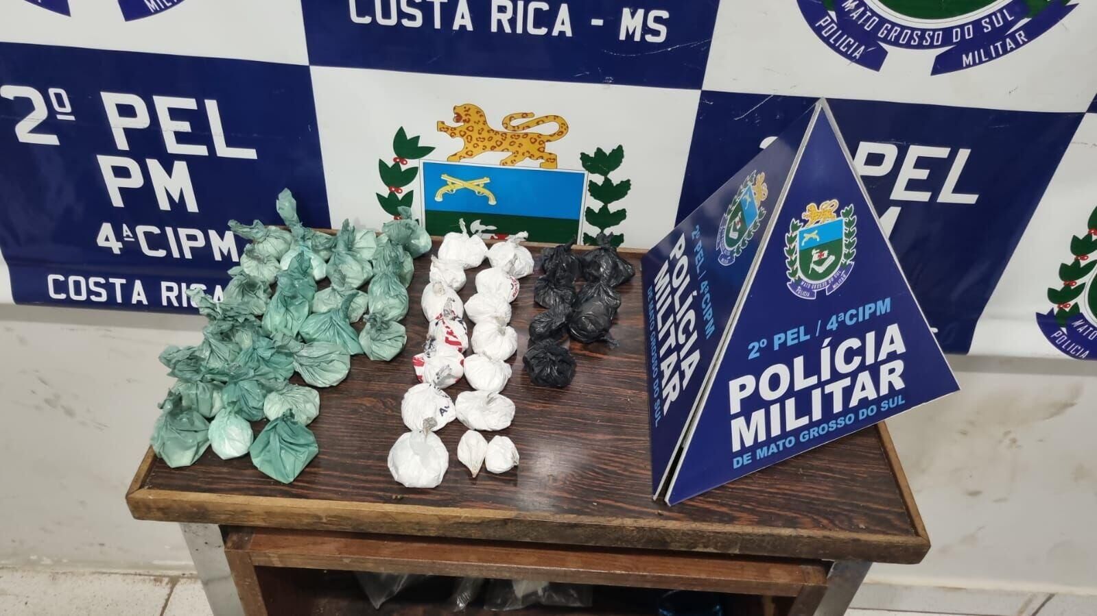 Ilustração da notícia Homem é preso com maconha e cocaína em Costa Rica