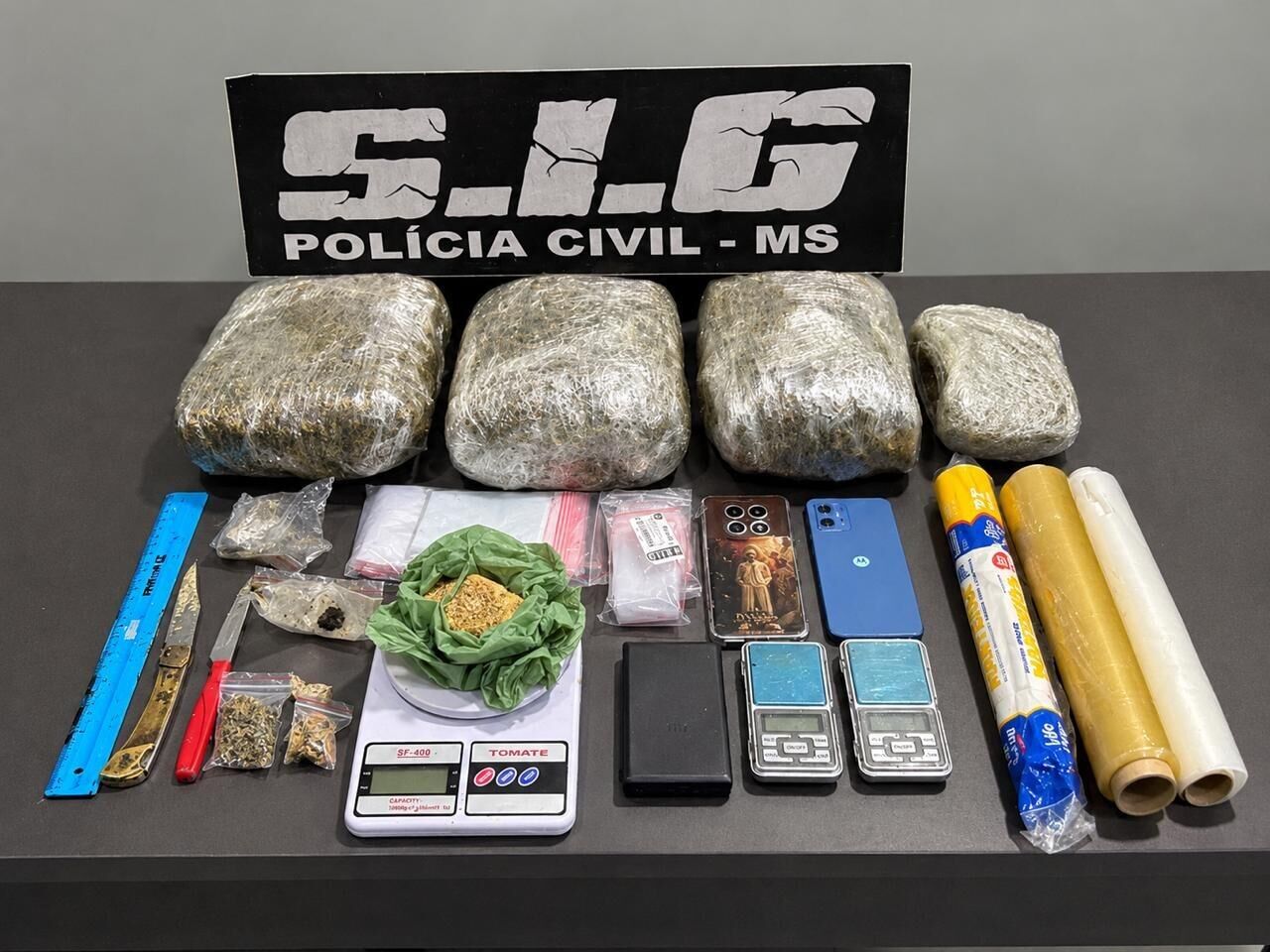 Ilustração da notícia Homem é preso com mais de 3,5 kg de skunk avaliados em R$ 30 mil em Aparecida do Taboado da MS Todo dia