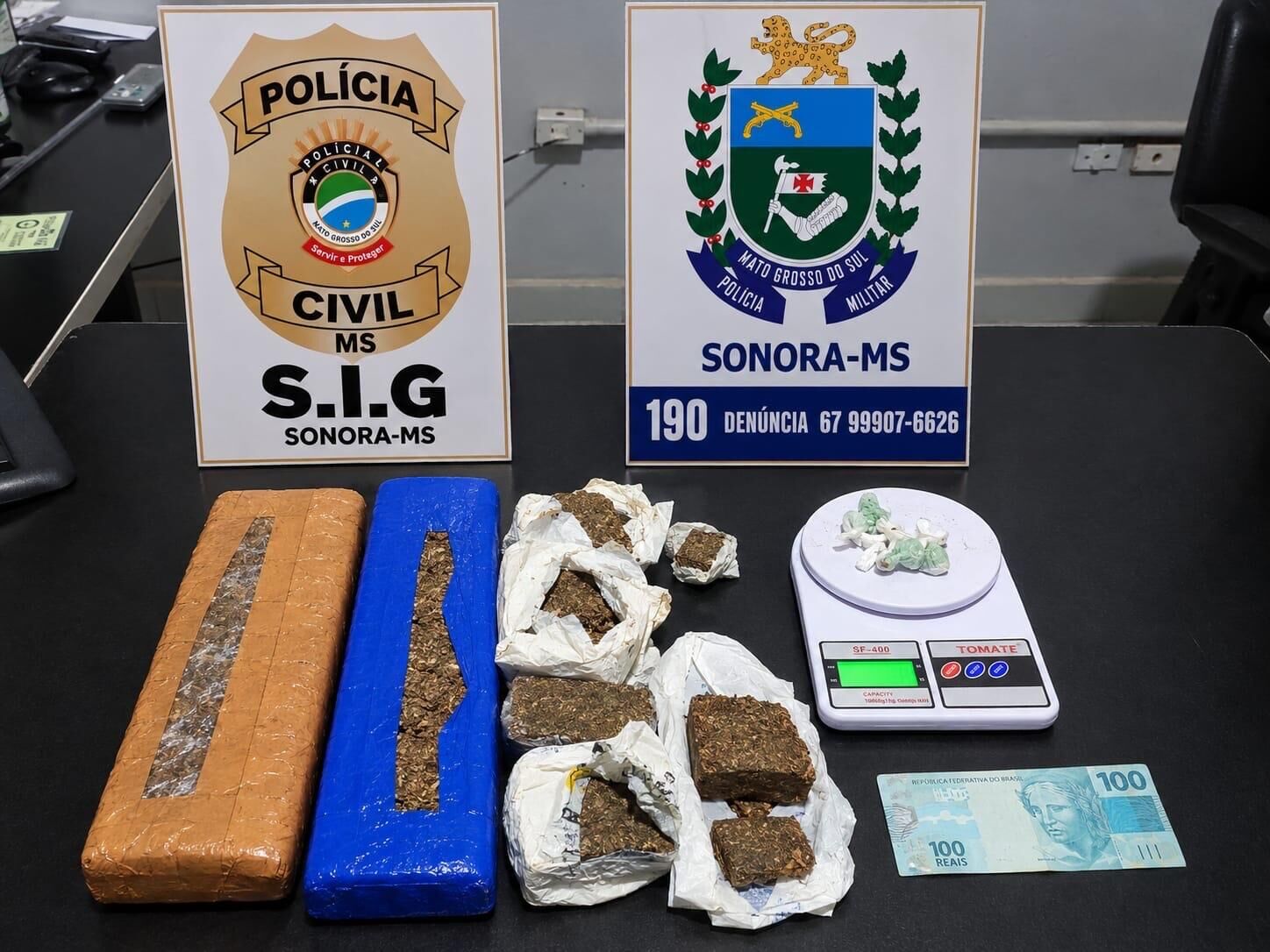 Ilustração da notícia Homem é preso com quase 2,8 kg de maconha durante operação em Sonora da MS Todo dia