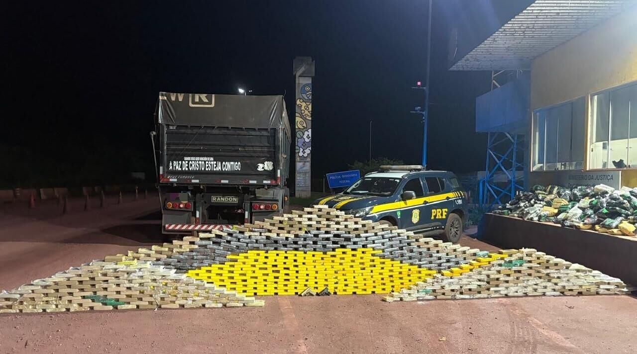 Imagem da notícia PRF apreende 726 kg de cocaína em MS; a terceira maior apreensão de 2026