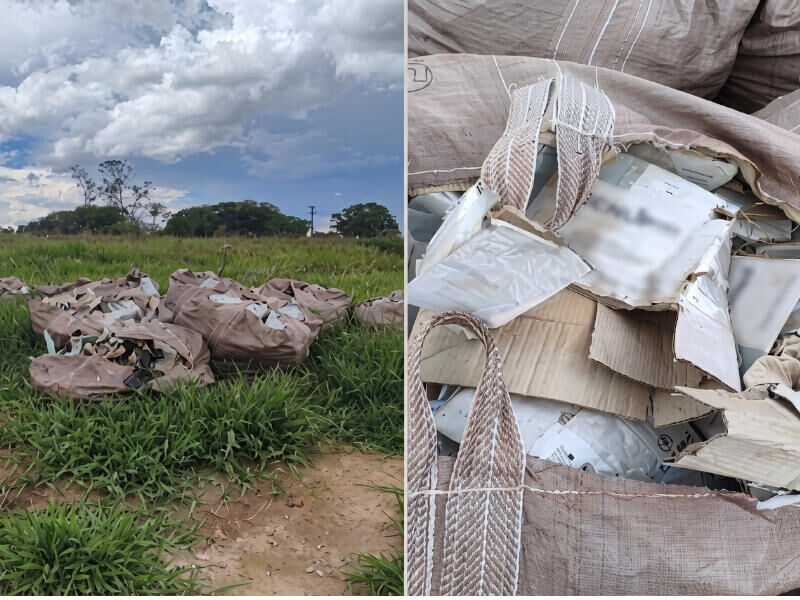 Imagem da notícia Embalagens de agrotóxicos descartadas a céu aberto viram alvo de investigação em Paraíso das Águas