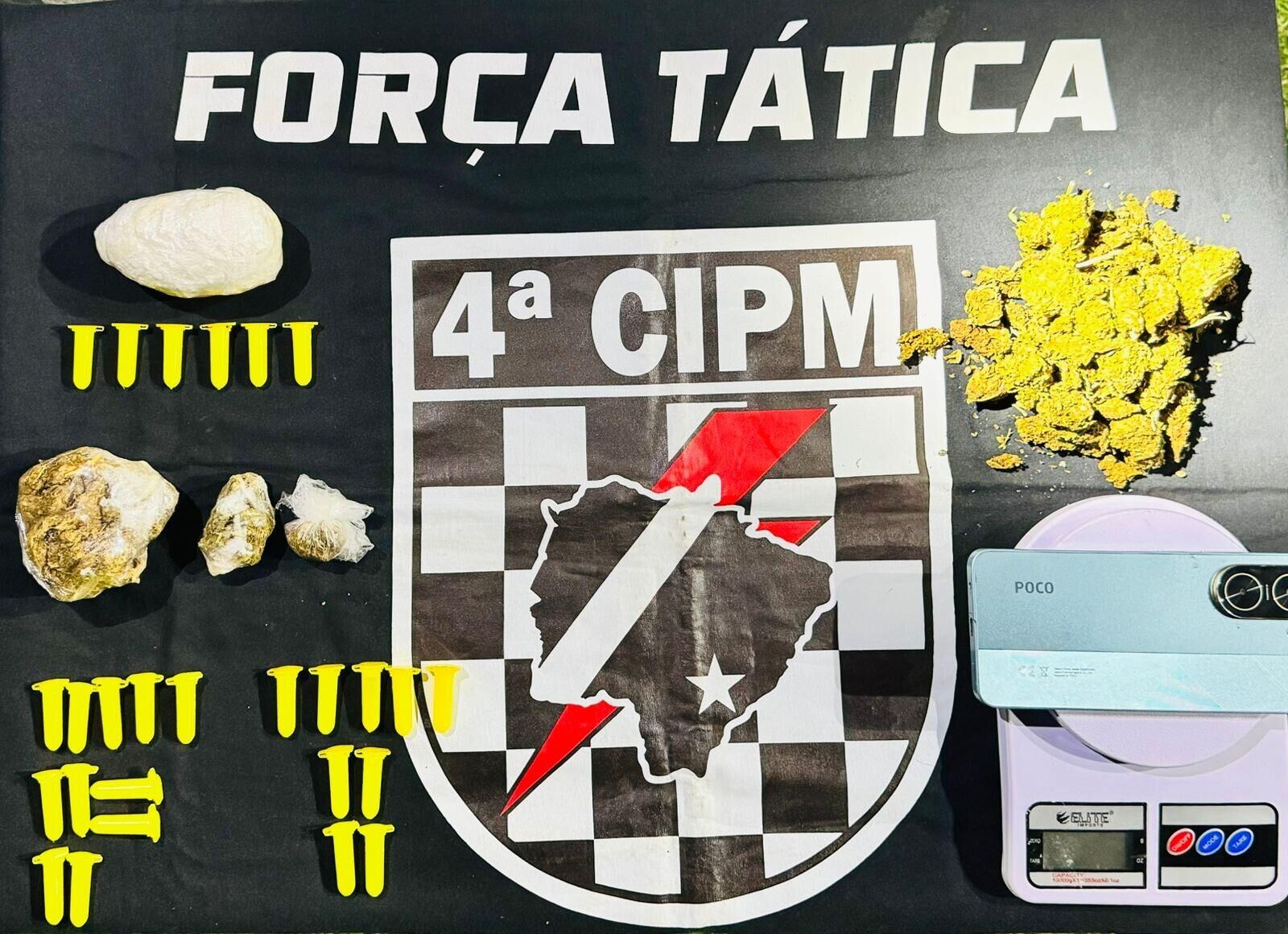 Ilustração da notícia Força Tática prende jovem com cocaína e skunk em Chapadão do Sul da MS Todo dia