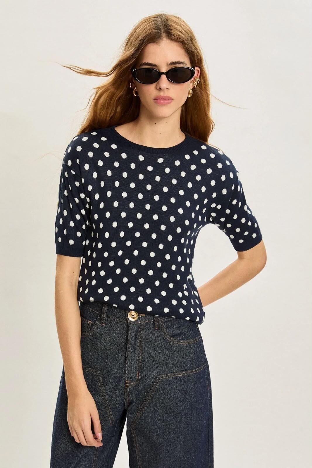Imagem de Blusa Gisele Azul Navy Le Blog