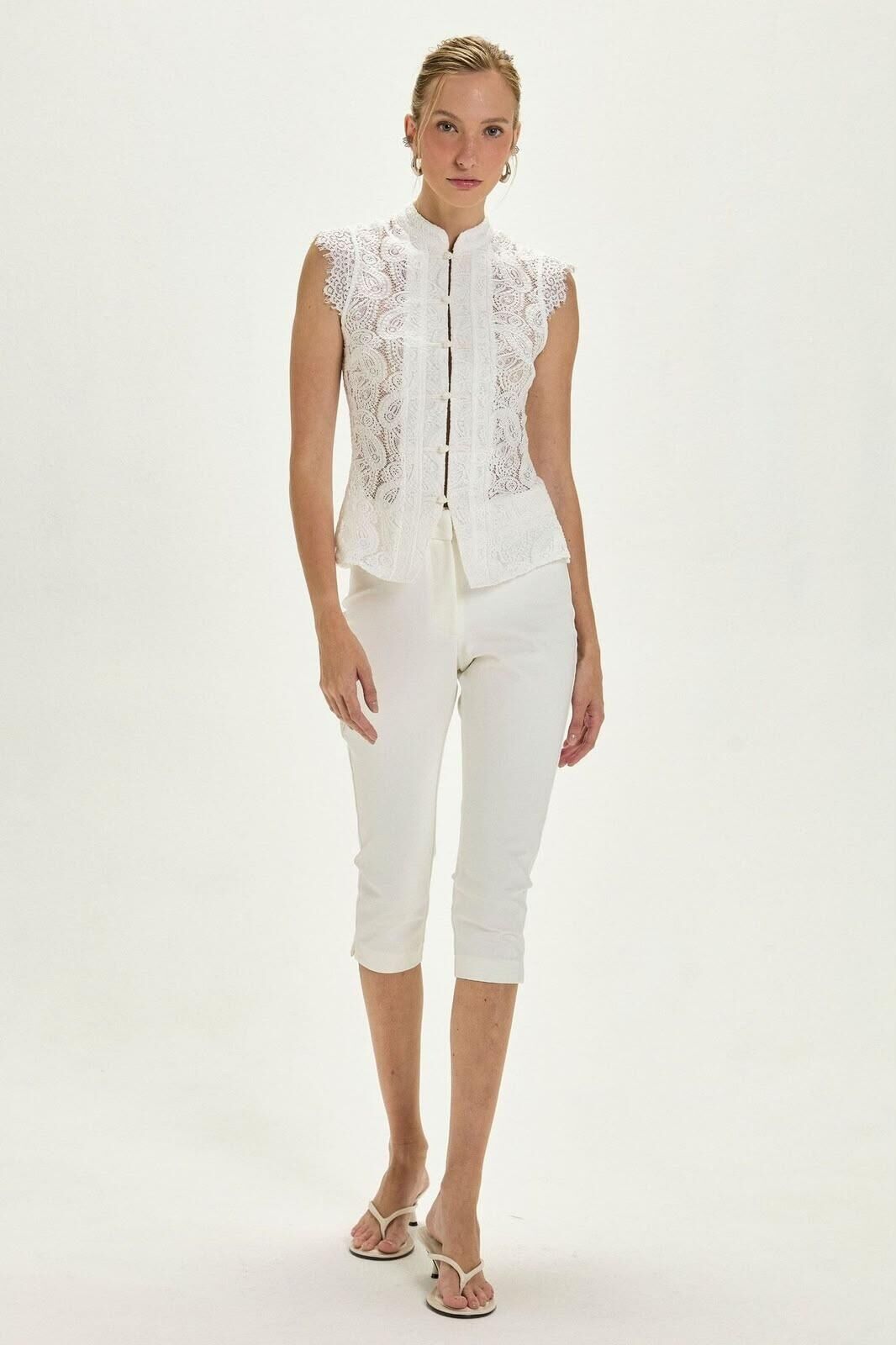 Imagem de Calça Manuela Off White Le Blog