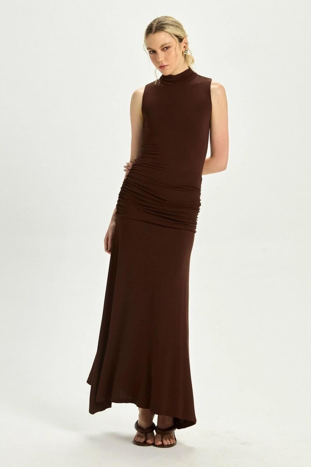 Imagem de Vestido Rebeca Marrom Coffee Le Blog