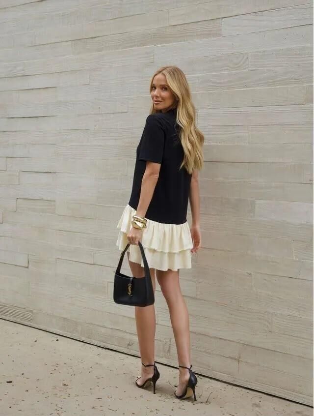 Imagem de Vestido Bia Bicolor Cloude