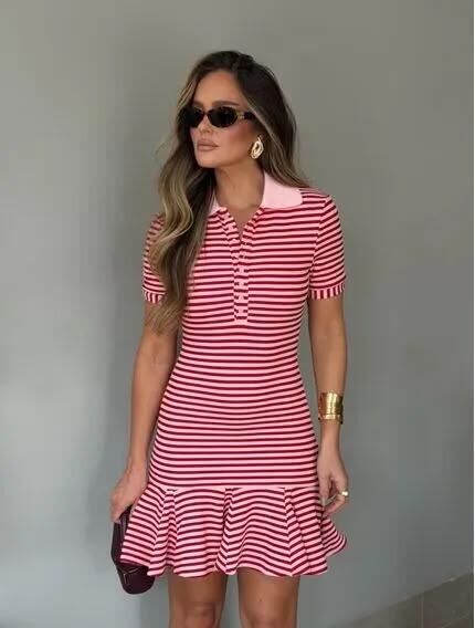 Imagem de Vestido Lenita Listrado Cloude