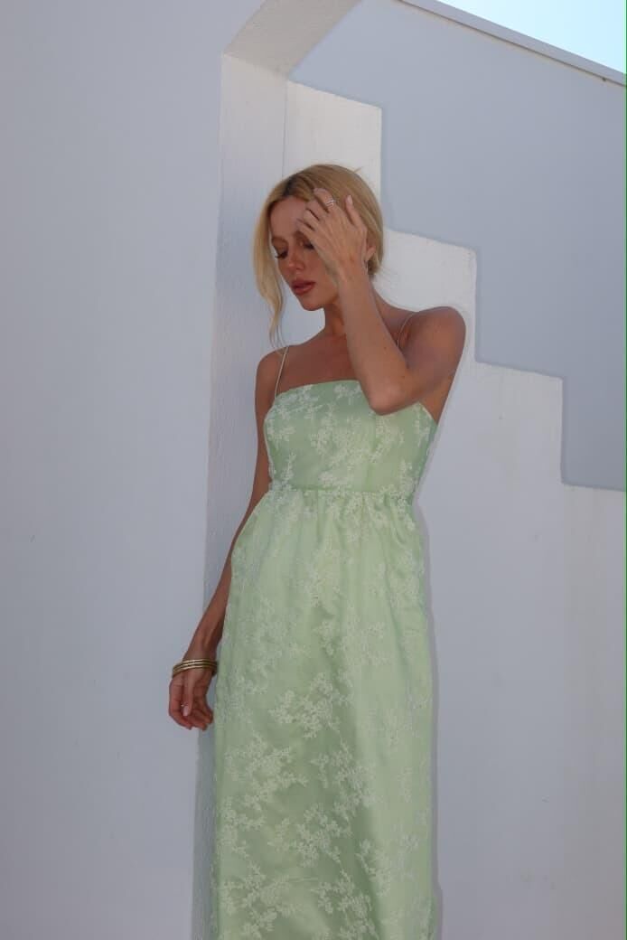 Imagem de Vestido Organza Verde-Claro Olívia