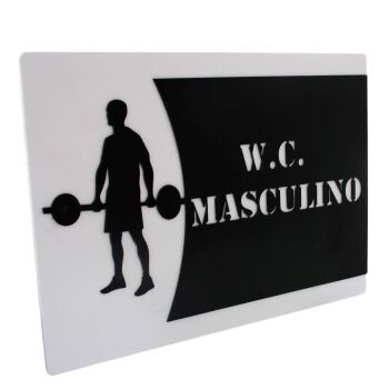 Imagem de Placa de Identificação - W.C Masculino