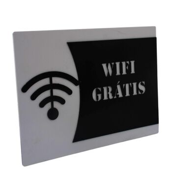 Imagem de Placa de Identificação - Wifi Gratis