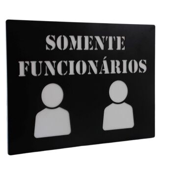 Imagem de Placa de Identificação - Somente Funcionarios