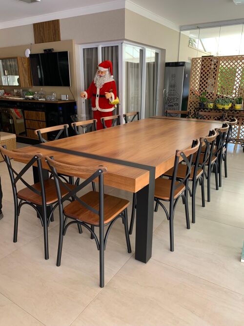 Imagem do produto Mesa Maracanã 300x130 com Cadeira Paris Alumínio
