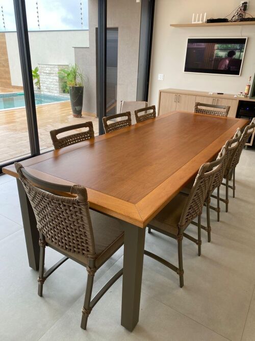 Imagem do produto Mesa Industrial Florença 270x100 com Cadeira Orlando