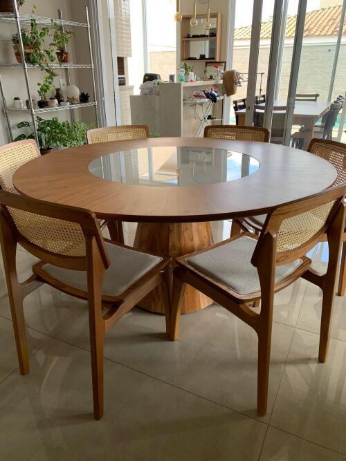 Imagem do produto Mesa Allure 160cm com Cadeira Pérola