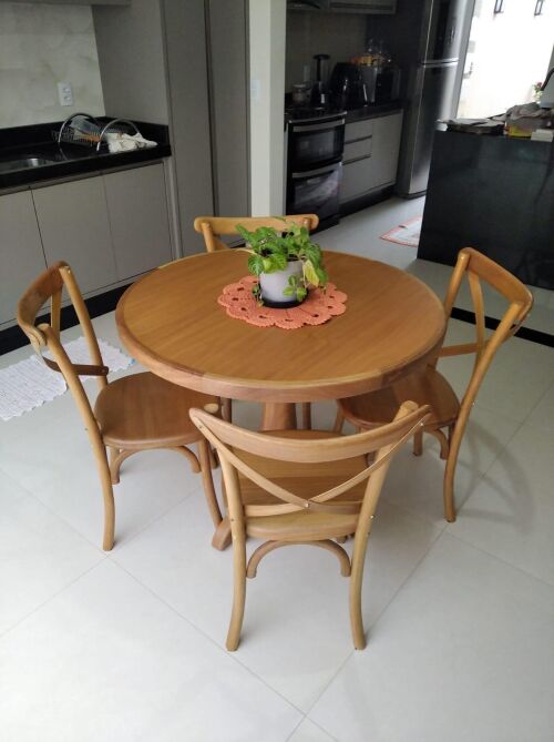 Imagem do produto Mesa Redonda Florença 100cm com Cadeira Paris