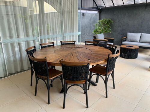 Imagem do produto Mesa Girassol Redonda 180cm com Cadeira Milano