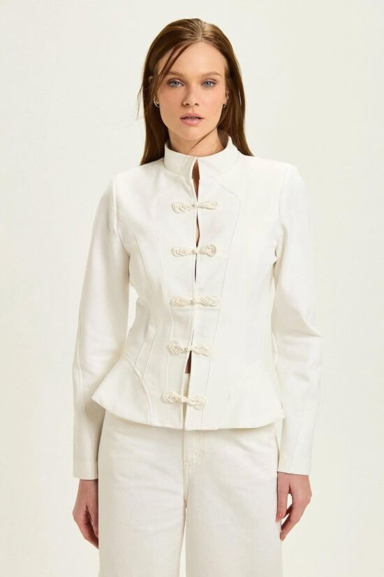 Imagem de Blazer Fiorella Off White Le Blog