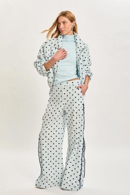 Imagem de Calça Chloe Polka Blue Le Blog
