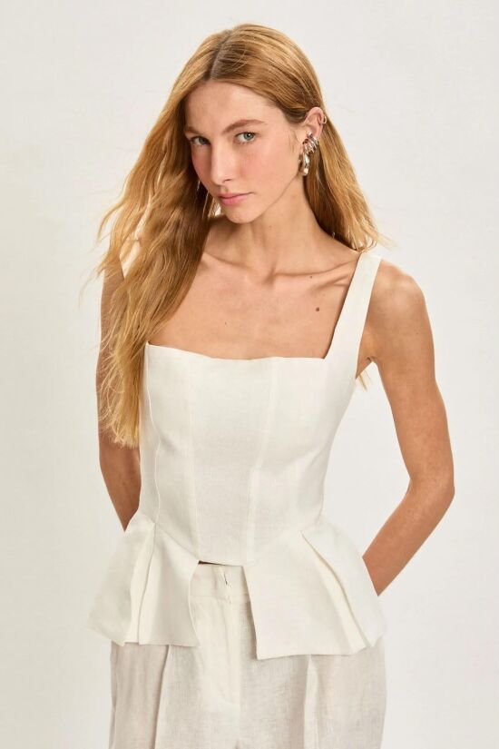 Imagem de Corselet Eudora Off White Le Blog