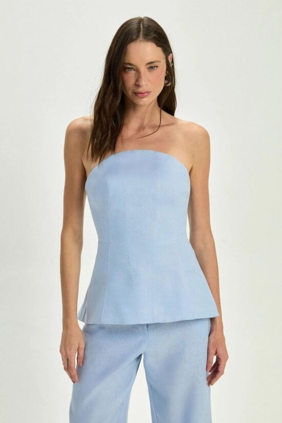 Imagem de Corselet Tássia Pastel Blue Le Blog
