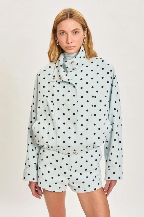 Imagem de Jaqueta Chloe Polka Blue Le Blog