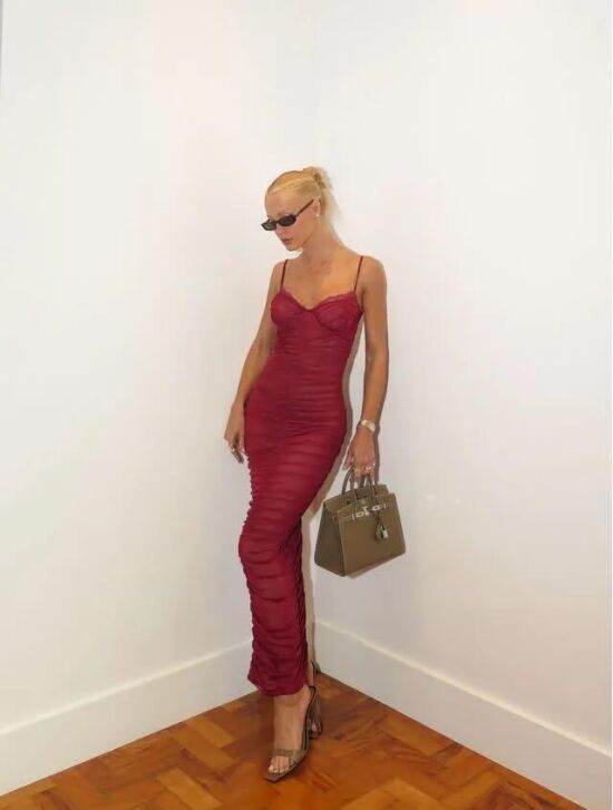 Imagem de Vestido Deyse Bordô Cloude