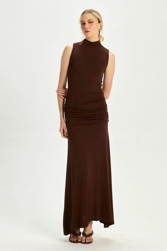 Imagem de Vestido Rebeca Marrom Coffee Le Blog
