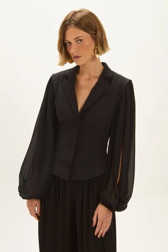 Imagem de Blazer Pietra Preto Le Blog