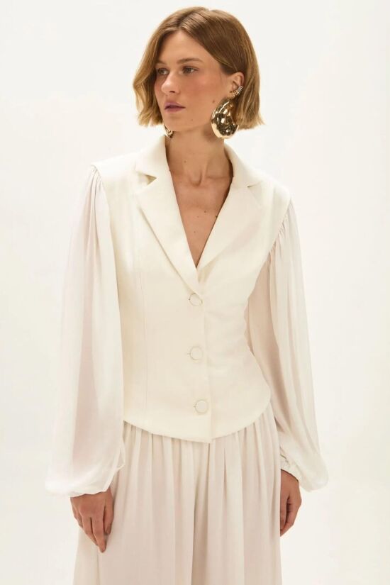 Imagem de Blazer Pietra Off White Le Blog