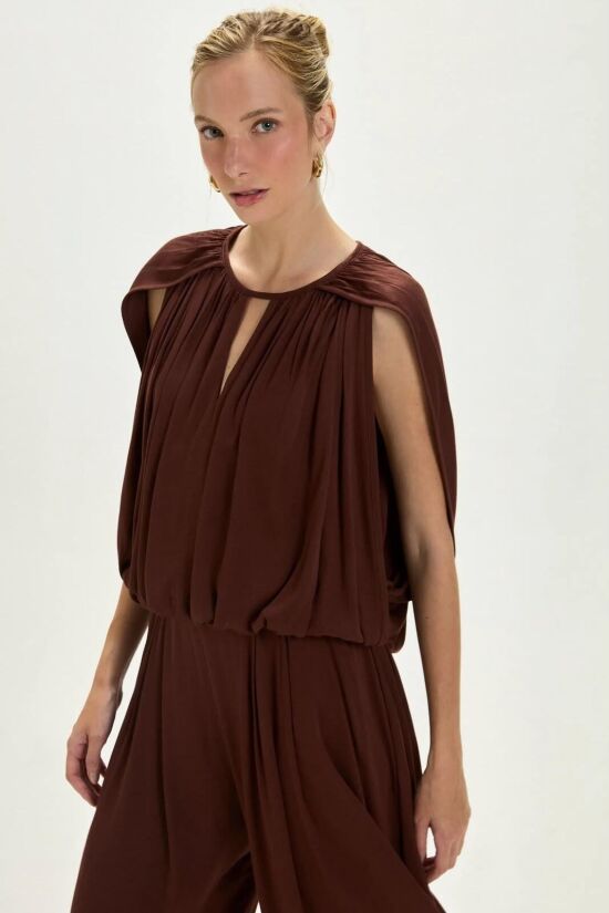 Imagem de Blusa Cecília Marrom Coffee Le Blog
