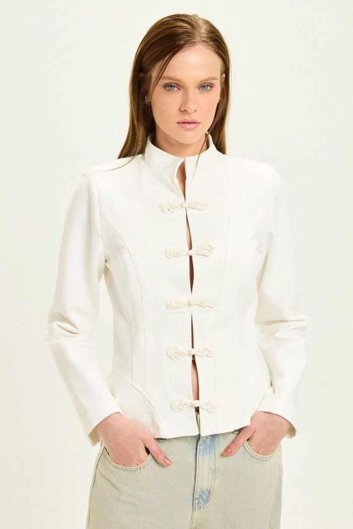 Imagem de Blazer Fiorella Off White Le Blog