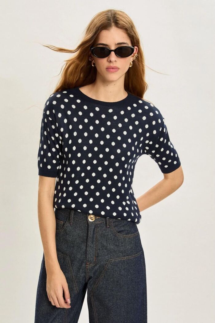 Imagem de Blusa Gisele Azul Navy Le Blog