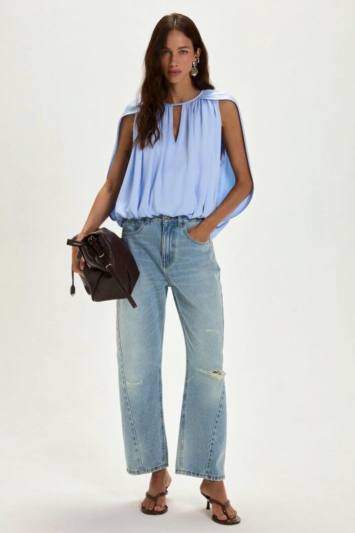 Imagem de Blusa Cecília Cloud Blue Le Blog