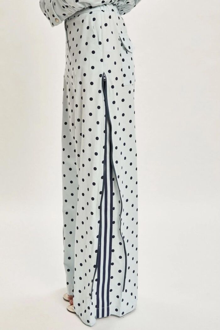 Imagem de Calça Chloe Polka Blue Le Blog