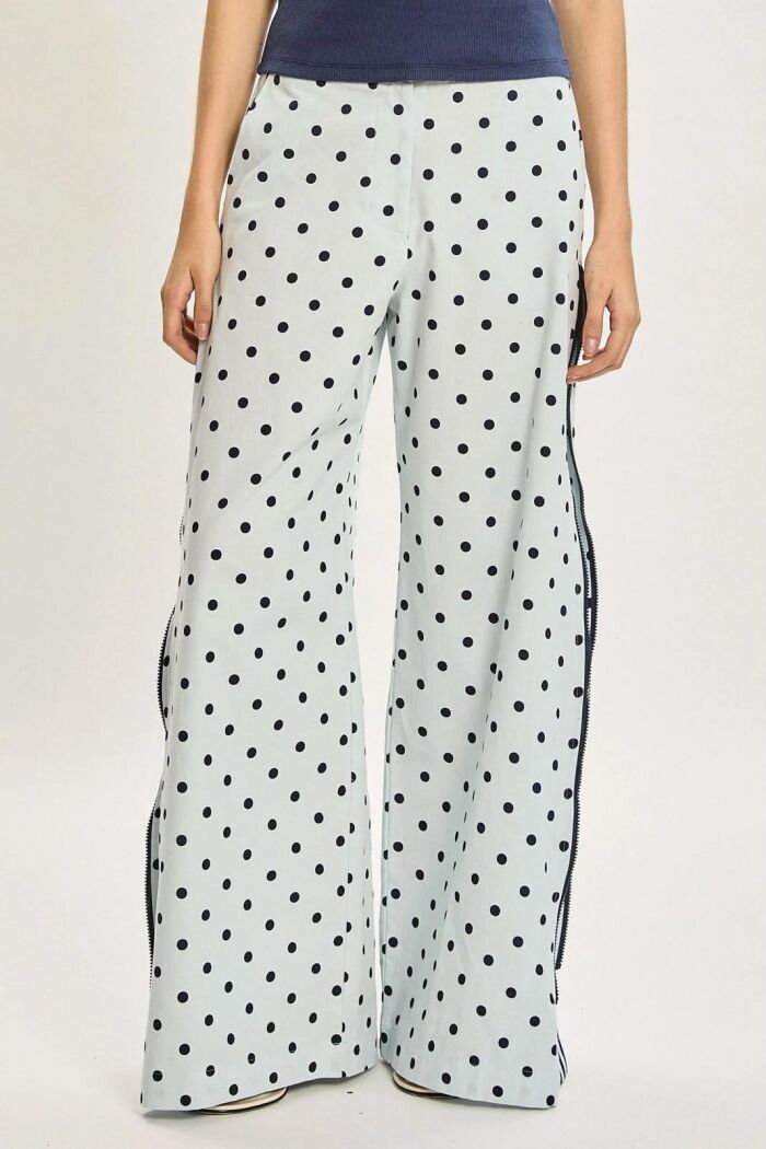 Imagem de Calça Chloe Polka Blue Le Blog