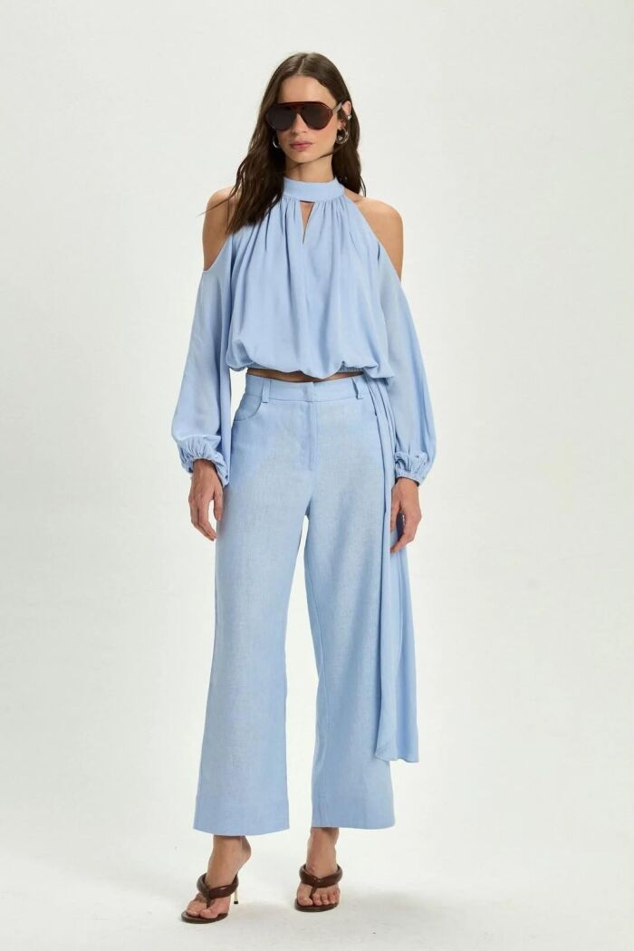 Imagem de Calça Tássia Pastel Blue Le Blog