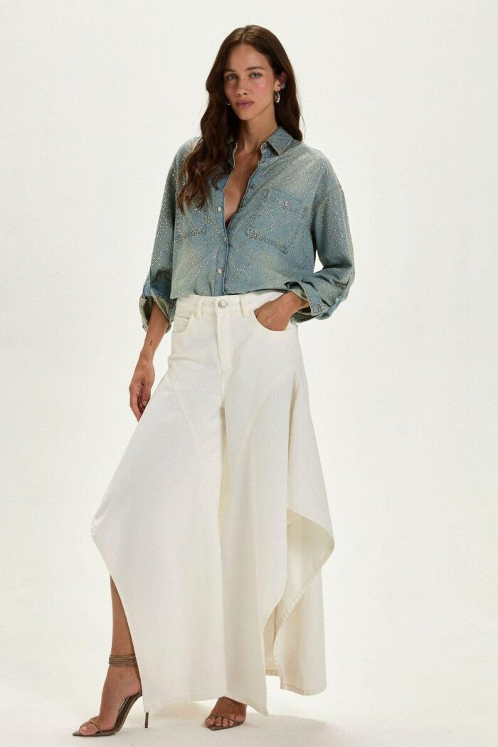 Imagem de Camisa Antonela Jeans Le Blog