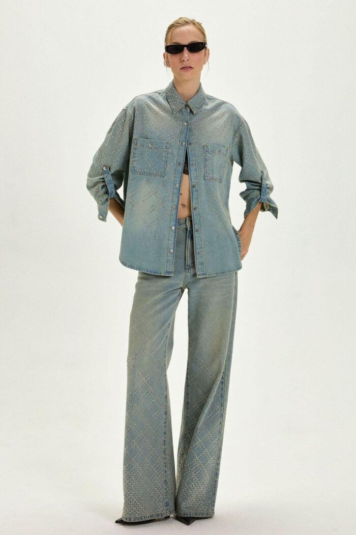 Imagem de Camisa Antonela Jeans Le Blog