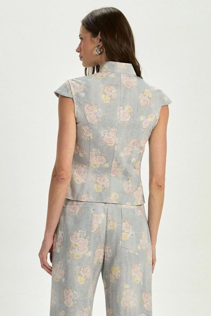 Imagem de Colete Maya Floral Stone Le Blog