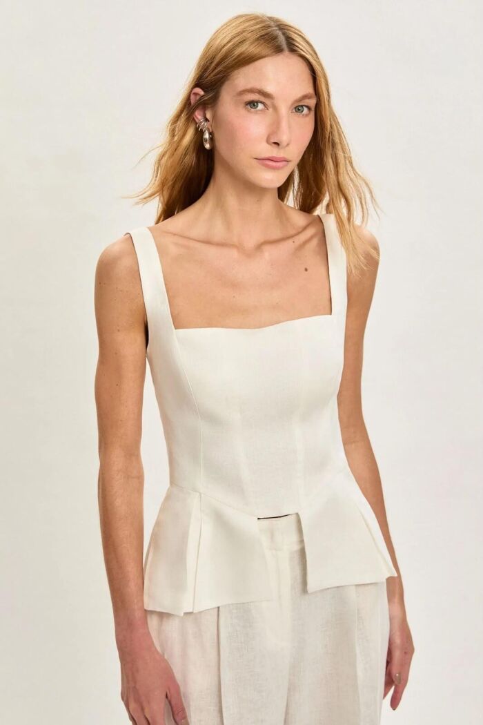 Imagem de Corselet Eudora Off White Le Blog