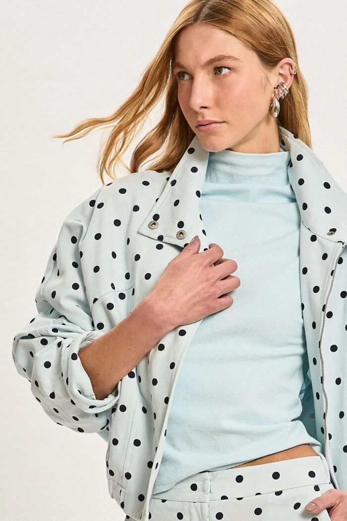 Imagem de Jaqueta Chloe Polka Blue Le Blog