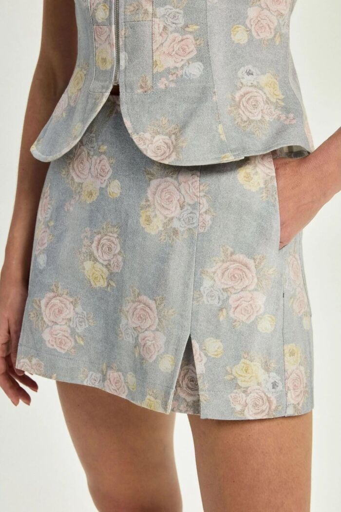 Imagem de Short-Saia Maya Floral Stone Le Blog