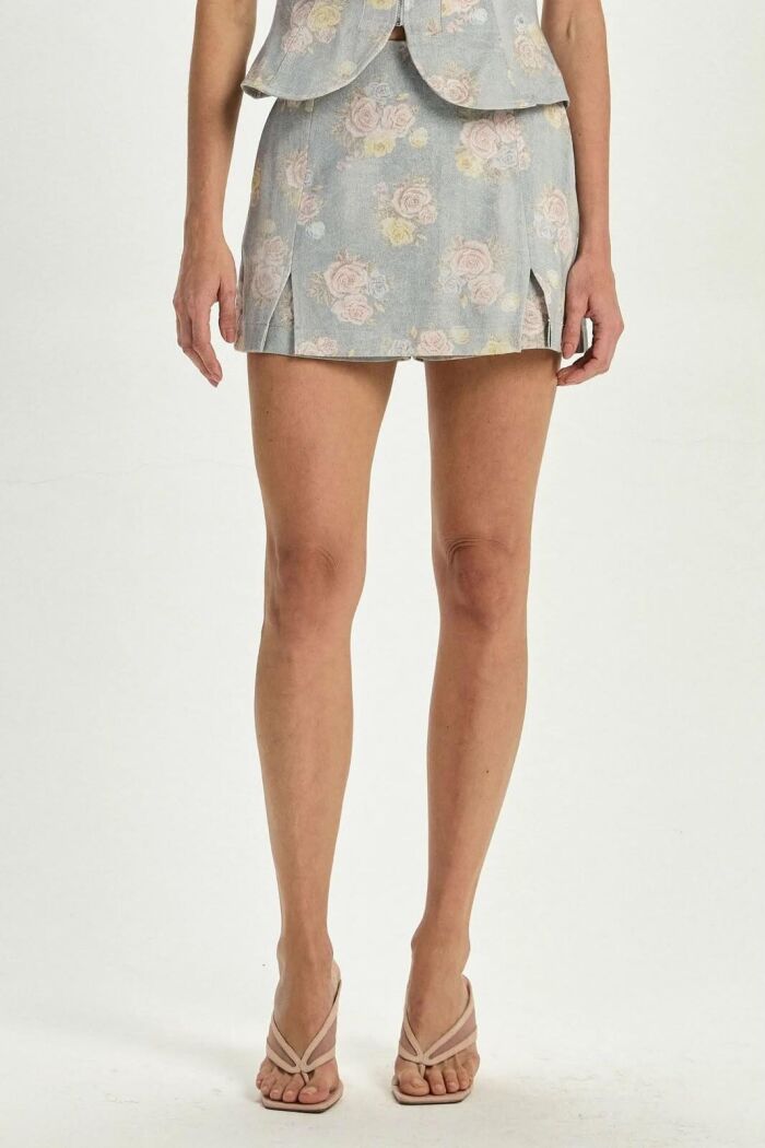 Imagem de Short-Saia Maya Floral Stone Le Blog